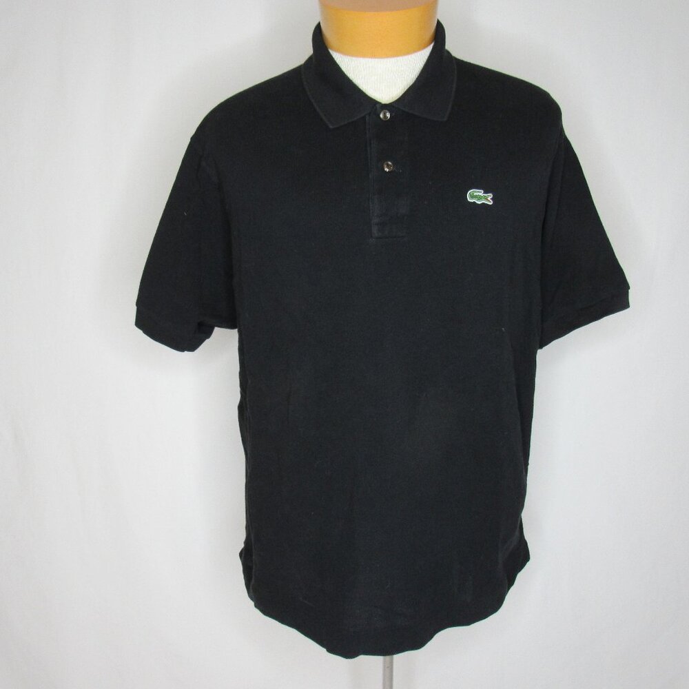 Lacoste Black Polo Shirt Men's 7 2XL XXlarge